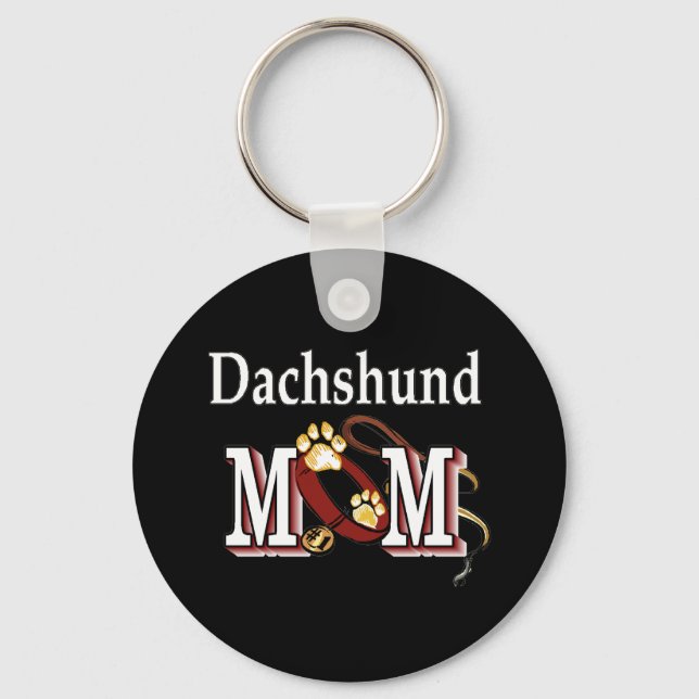dachshund mum Keychain (Front)