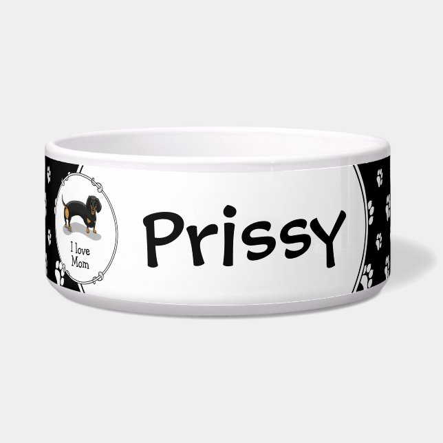 Dachshund Mum (Kid) (S black & tan) - Cute dog (Front)