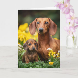 Dachshund Mum Mother’s Day Love Card