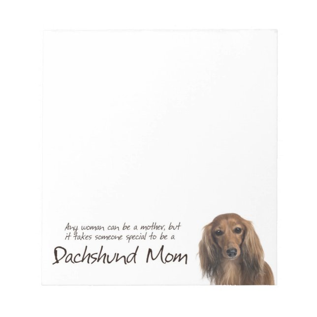 Dachshund Mum Notepad (Front)