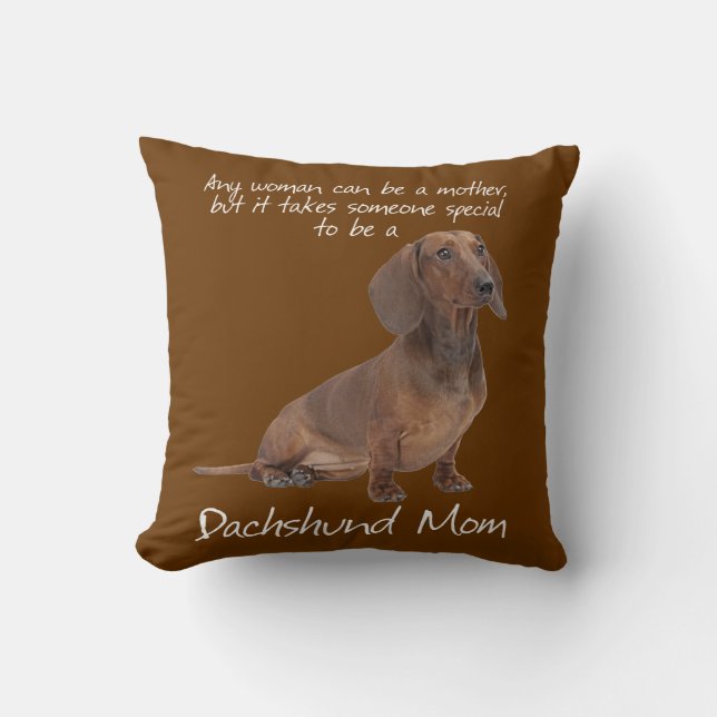 Dachshund Mum Pillow (Front)