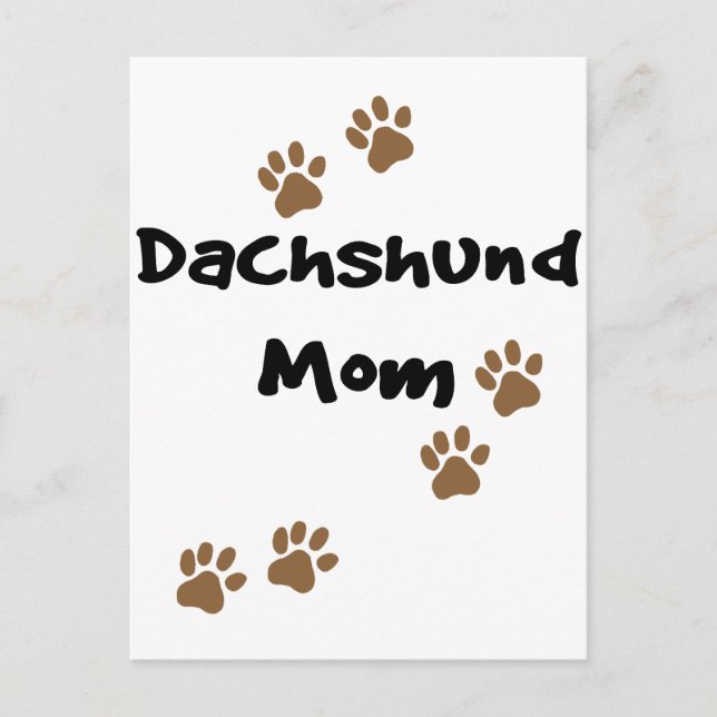 Dachshund Mum Postcard (Front)