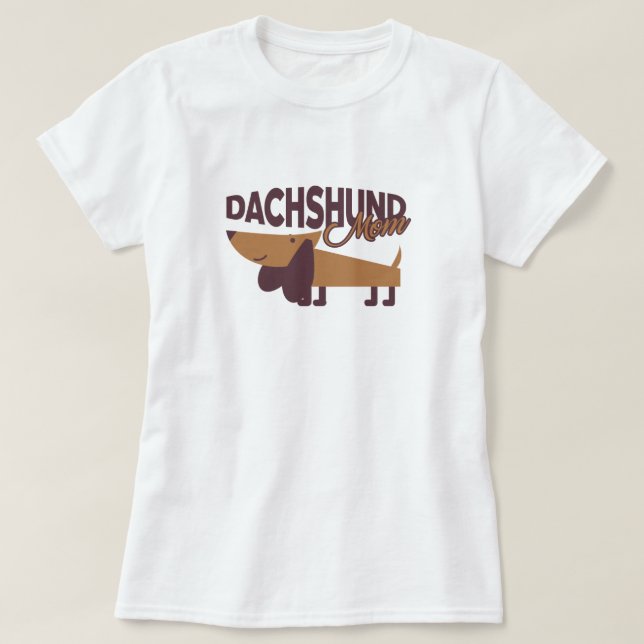 Dachshund Mum T-Shirt (Design Front)
