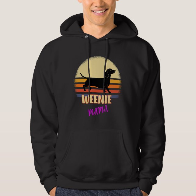 Dachshund Mum Weenie Dog Hoodie (Front)