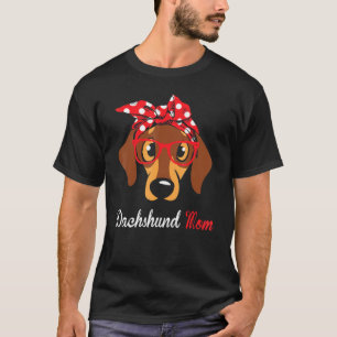 Dachshund Mum Weiner Dog Women Dachshund Mothers D T-Shirt