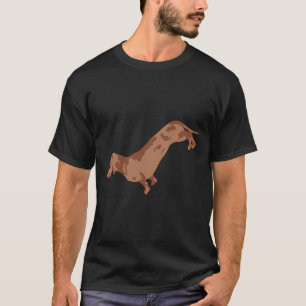 Dachshund Mustard Yellow And Brown Leggings Scarve T-Shirt