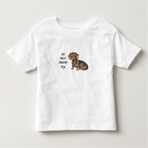 Dachshund My Best Friend Custom Pet Name  Toddler T-Shirt