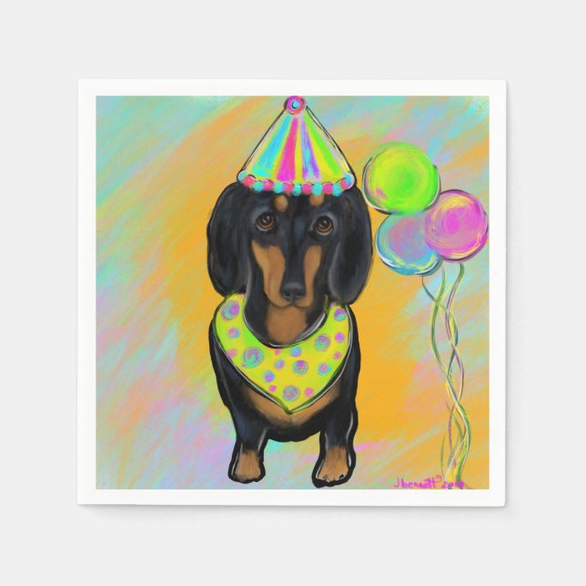 Dachshund Napkin (Front)