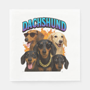 Dachshund napkin
