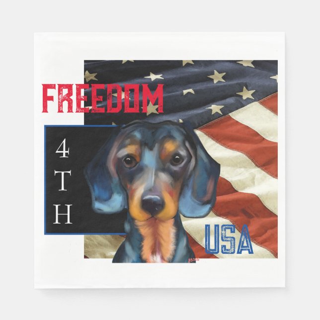 Dachshund      napkin (Front)