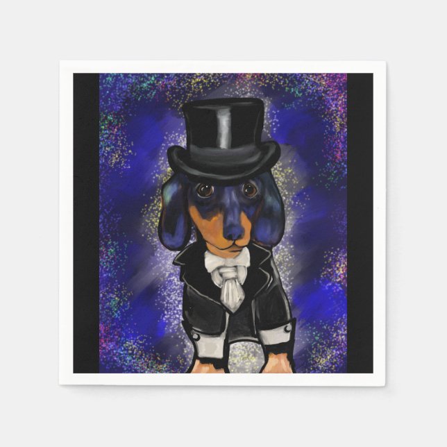 Dachshund Napkin (Front)