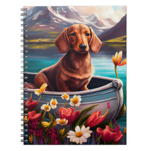 Dachshund on a Paddle: A Scenic Adventure Notebook