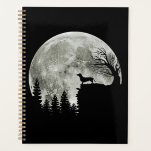 Dachshund On Mountain Halloween Graphic Tees Gifts Planner
