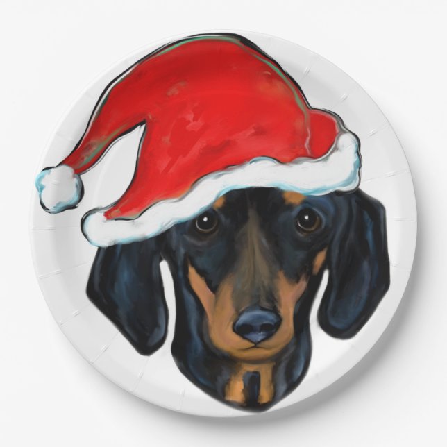 DACHSHUND PAPER PLATE (Front)