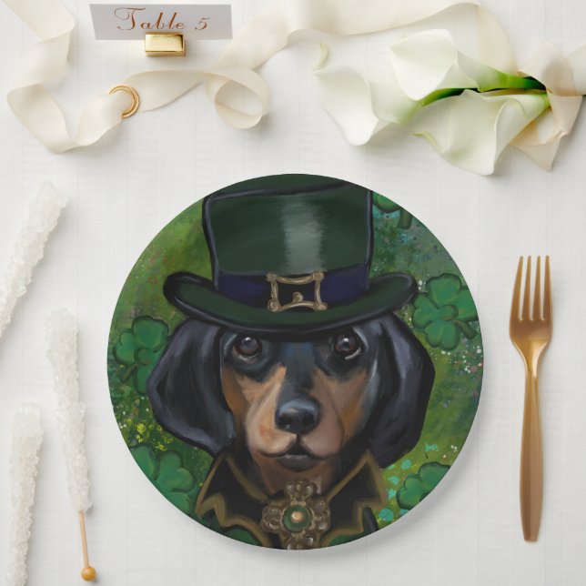 Dachshund  paper plate (Wedding)