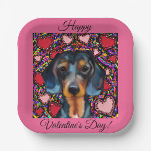 DACHSHUND PAPER PLATE