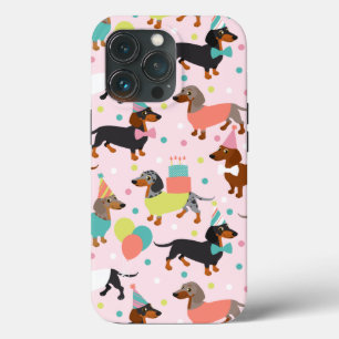 Dachshund Party iPhone 13 Pro Case