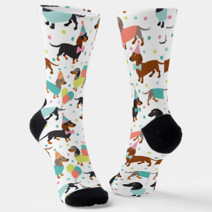 Dachshund Party Socks