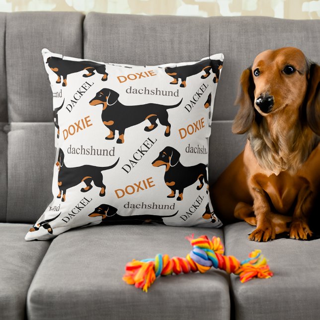 Dachshund Pattern Cushion (Creator Uploaded)