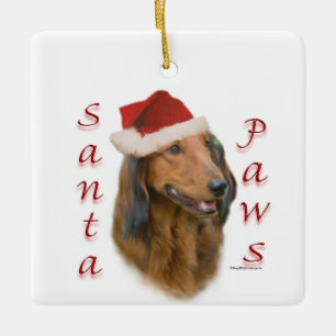 Dachshund Paws - Longhair Ceramic Ornament
