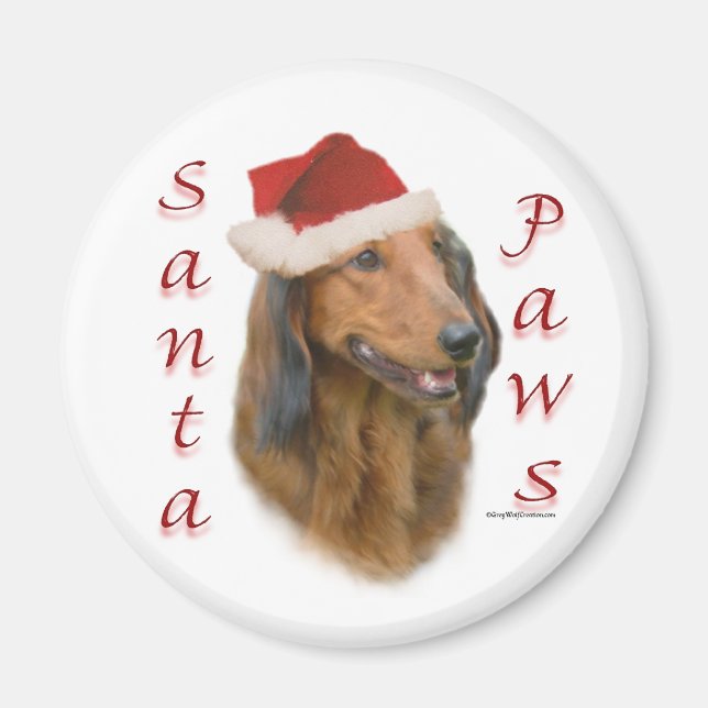 Dachshund Paws - Longhair Magnet (Front)