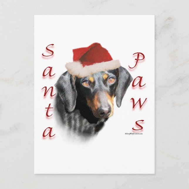 Dachshund Paws (smooth) Postcard (Front)