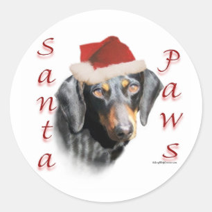 Dachshund Paws (smooth) Stickers