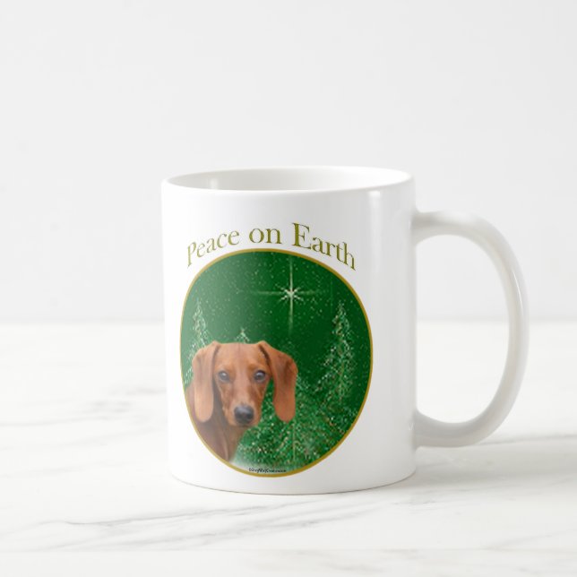 Dachshund Peace Coffee Mug (Right)