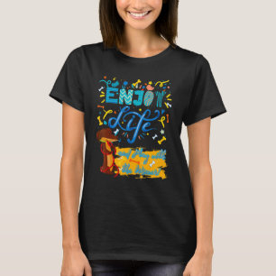 DACHSHUND PET FUNNY WIENER DOG   ENJOY LIFE POSITI T-Shirt