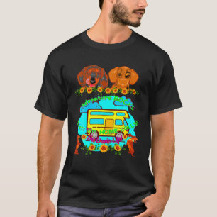 DACHSHUND PET FUNNY WIENER DOG LOVER ADVENTURE CAM T-Shirt