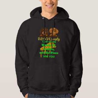 DACHSHUND PET FUNNY WIENER DOG   TV CUDDLE AND EAT HOODIE