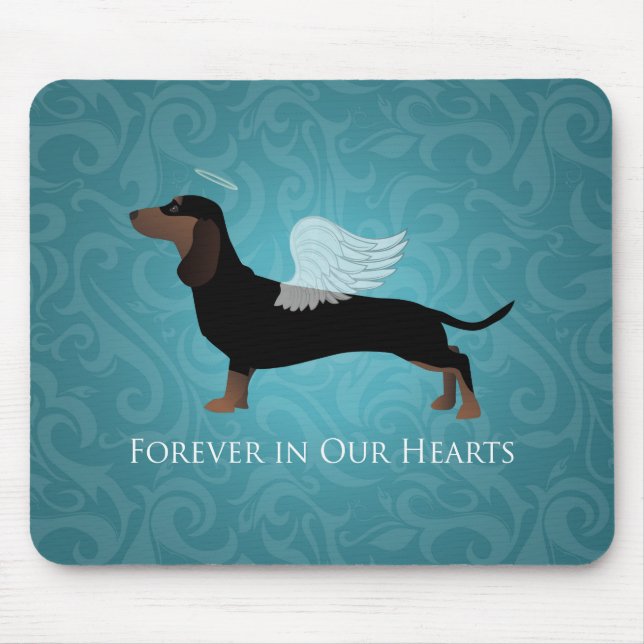 Dachshund - Pet Loss Memorial Design Mouse Pad (Front)
