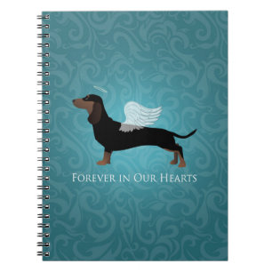 Dachshund - Pet Loss Memorial Design Notebook