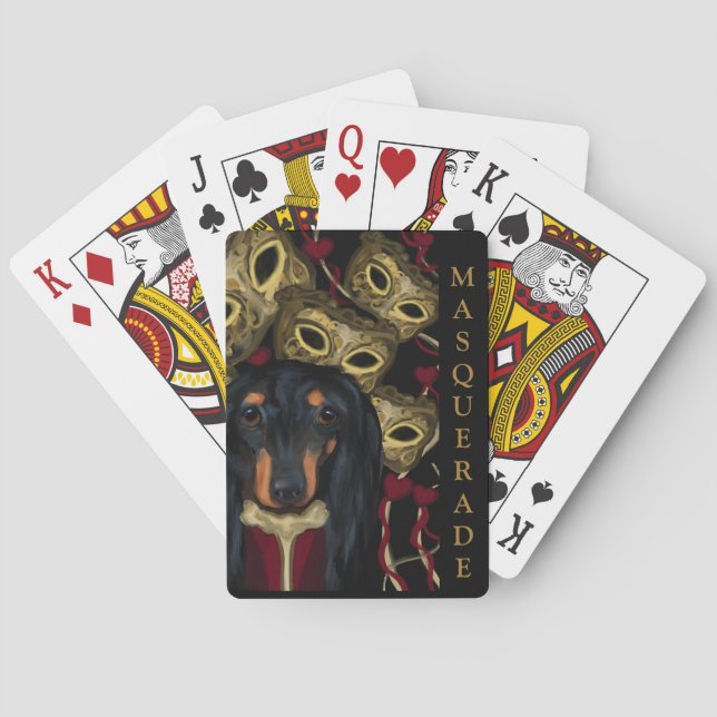 Dachshund  playing cards (Back)