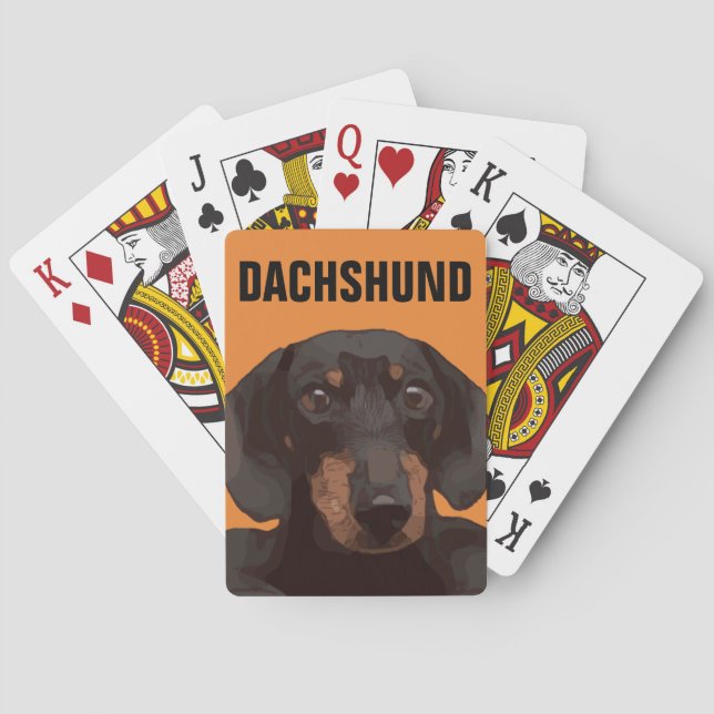 DACHSHUND PLAYING CARDS (Back)