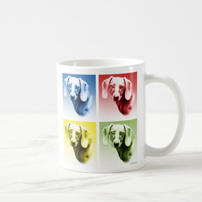 Dachshund Pop Art Coffee Mug (Right)