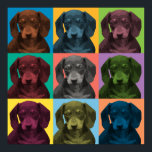 Dachshund Pop-Art Poster<br><div class="desc">Dachshund Pop-Art Poster</div>