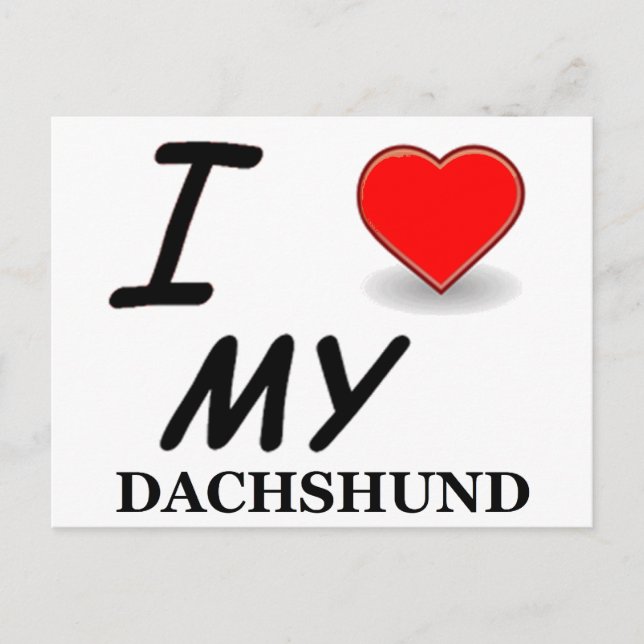 dachshund postcard (Front)