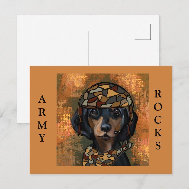 DACHSHUND POSTCARD (Front/Back)