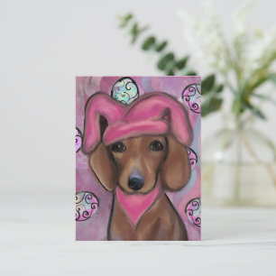 Dachshund postcard