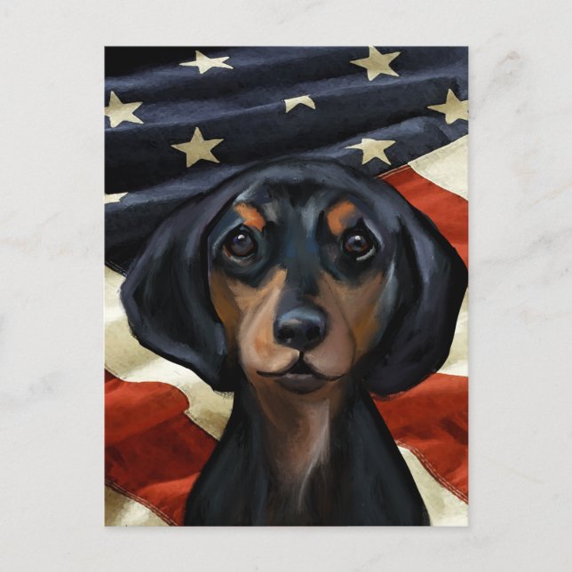 DACHSHUND POSTCARD (Front)