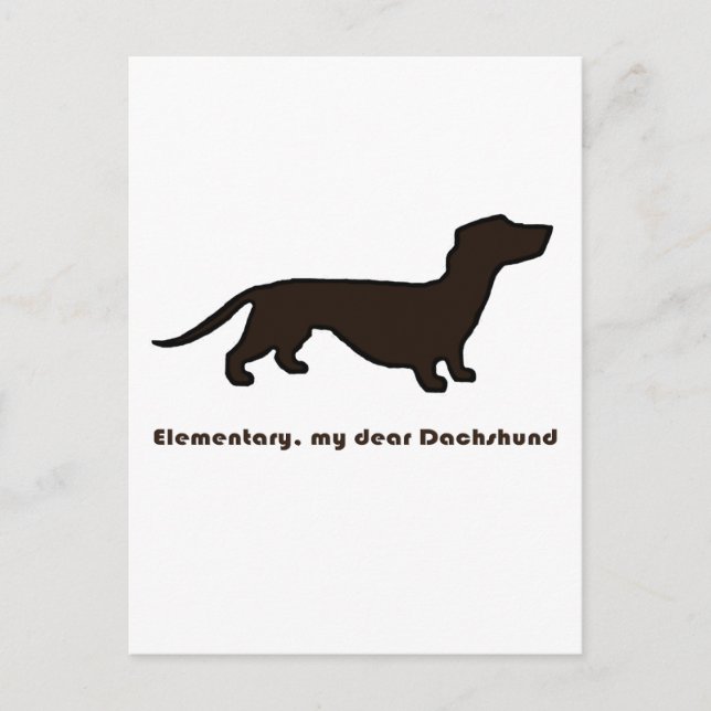 Dachshund Postcard (Front)
