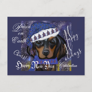 Dachshund postcard