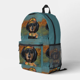 Dachshund printed backpack