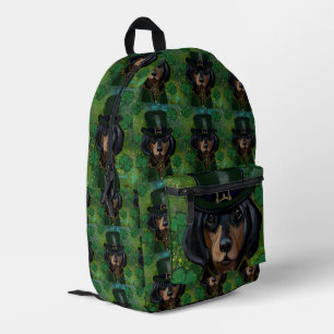 Dachshund printed backpack