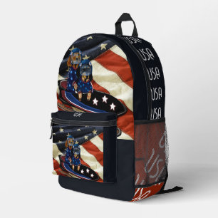 DACHSHUND PRINTED BACKPACK