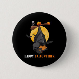 Dachshund Pumpkin Halloween For Women And T Sausag 6 Cm Round Badge