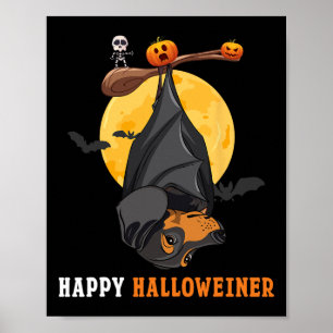 Dachshund Pumpkin Halloween For Women And T Sausag Poster