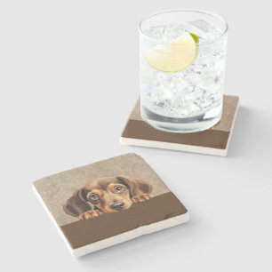 Dachshund Puppy Dog Pet  Stone Coaster
