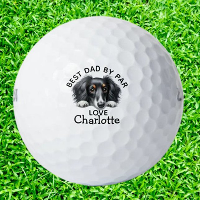 Dachshund Puppy  Golf Balls (Discover adorable Dachshund puppy golf balls—perfect for dog lovers and golfers alike.)